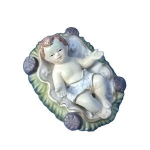 Elements Nativity Piece - Baby Jesus and Manger